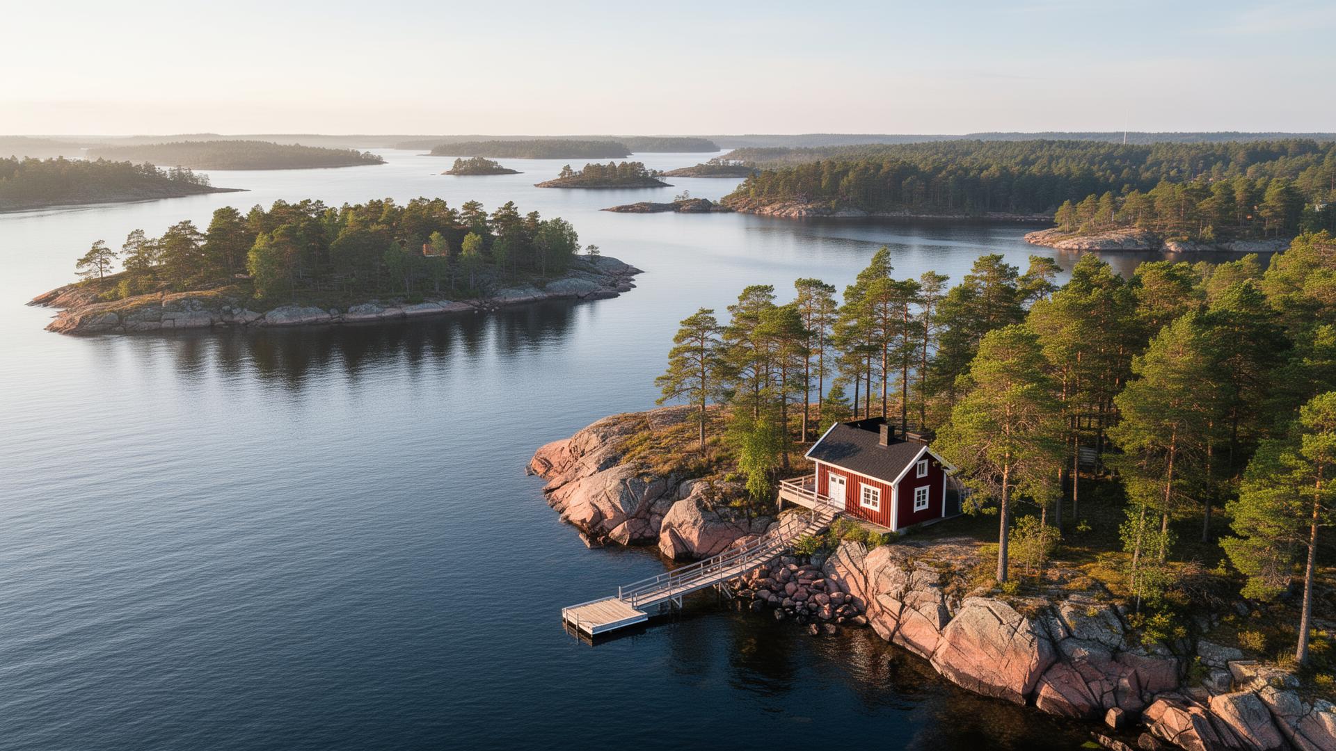 Trädfällning i skärgården
